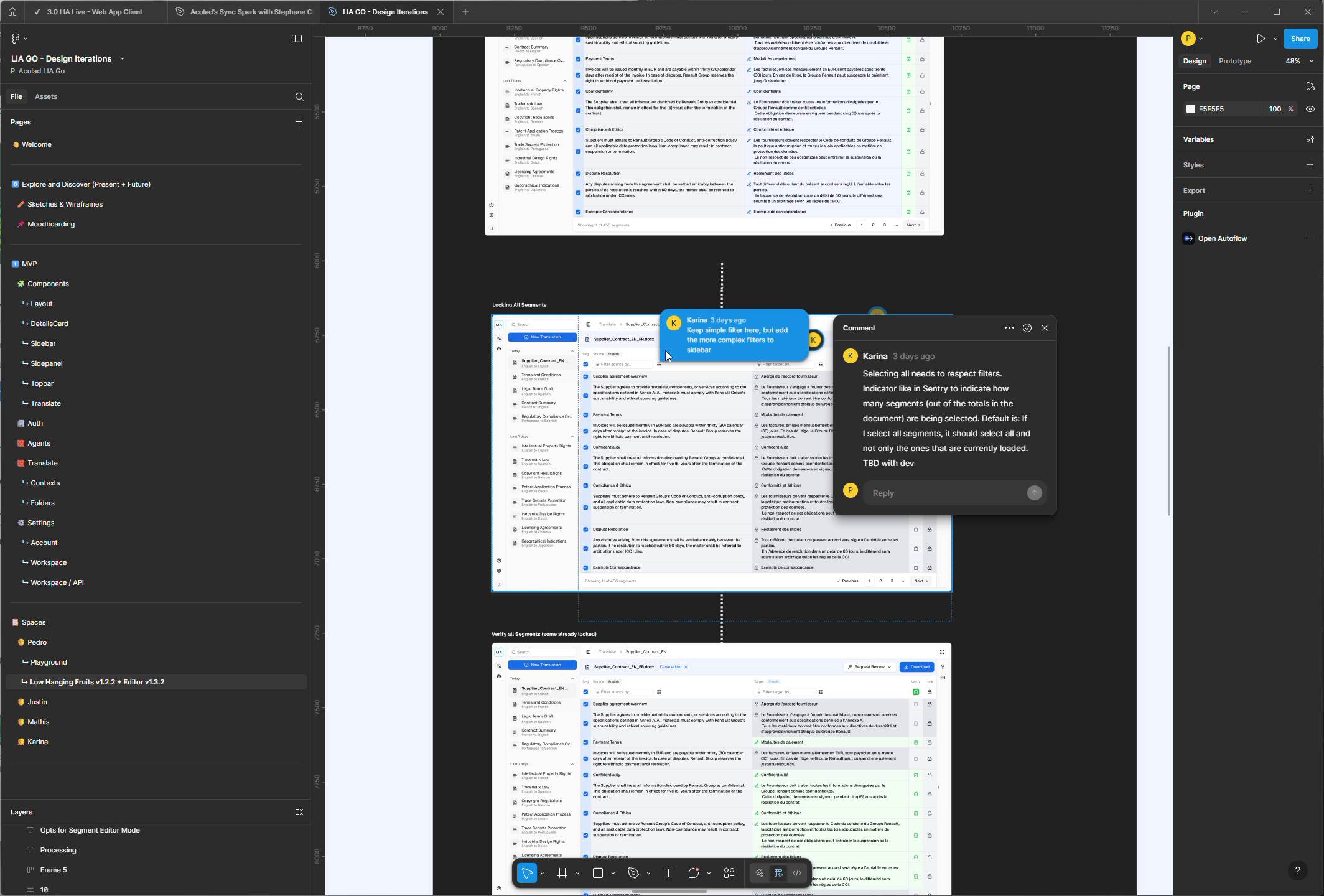 Lia Go Figma prototype iteration