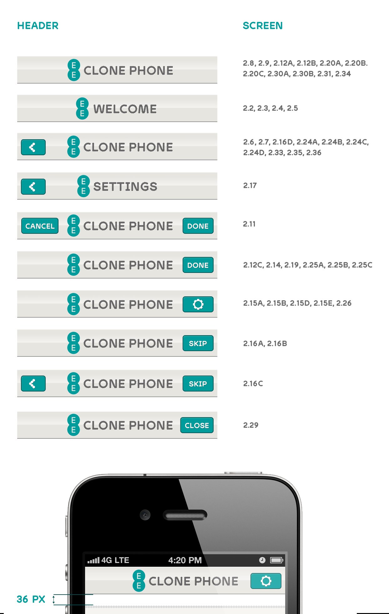 EE iPhone app all headers