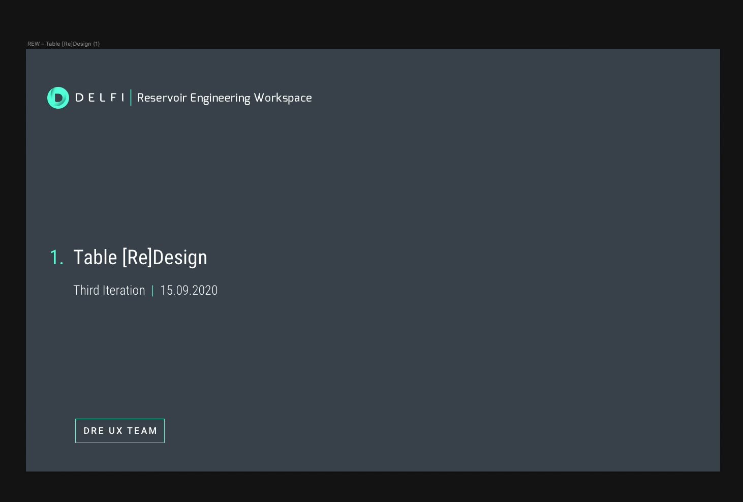 Delfi REW Sprint 11 visual design update